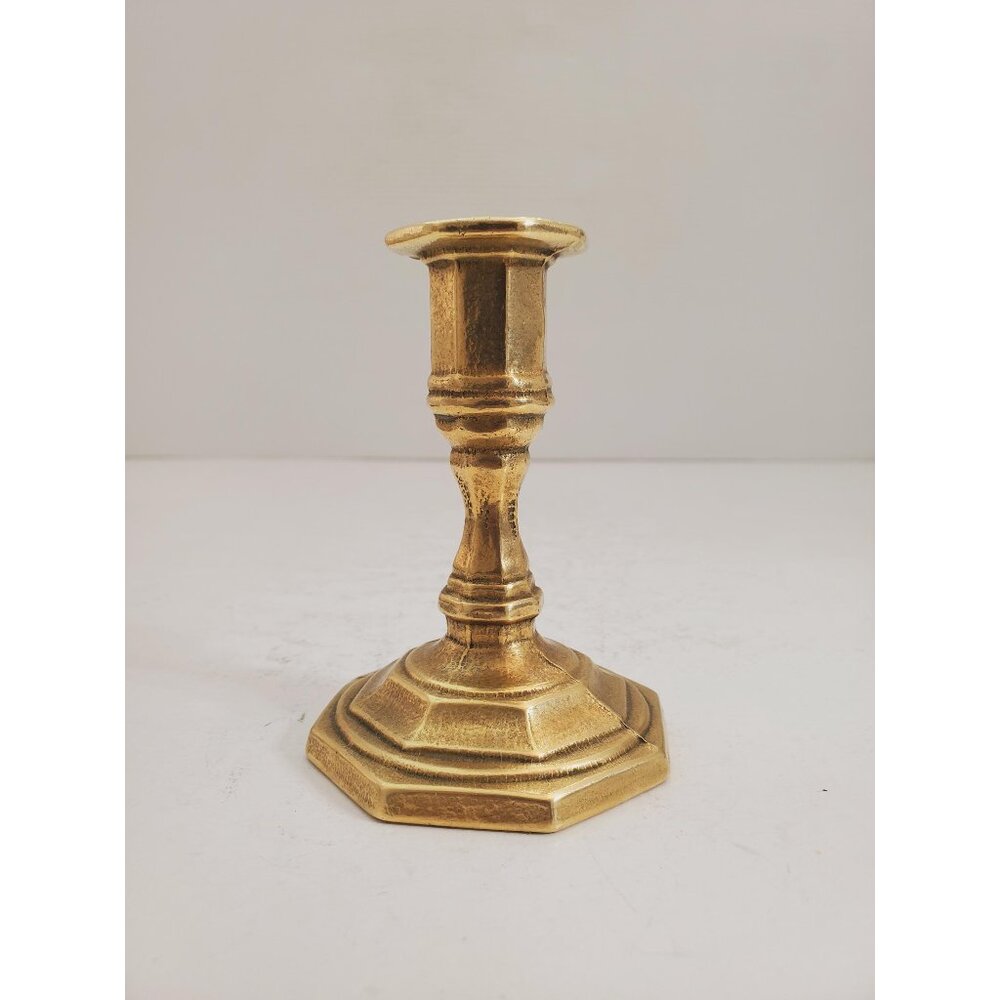 brass candlestick holder - vintage brass - candlestick - vintage home decor -